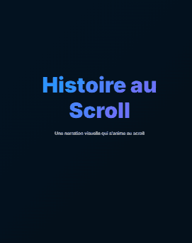 Histoire au Scrolldown